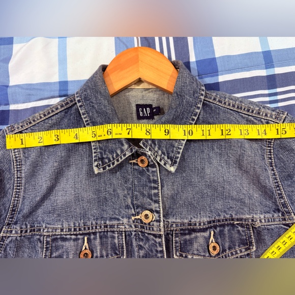 GAP Y2K Denim Trucker Jacket Women’s Vintage SzSm - Picture 10 of 10